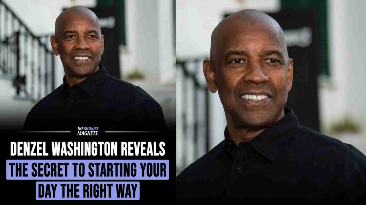 Denzel Washington’s Powerful Morning Routine: The Secret to Starting Your Day the Right Way