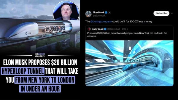 Elon Musk's Ambitious Vision: A 3,000-Mile Underwater Tunnel from New York to London