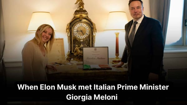 When Visionaries Meet: Elon Musk’s Conversation with Italian PM Giorgia Meloni